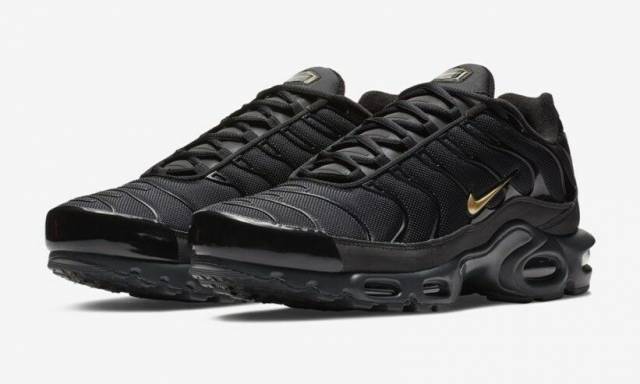 black gold nike tn